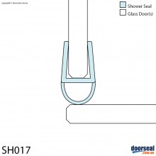SH017 Shower Screen Seal (6mm glass)